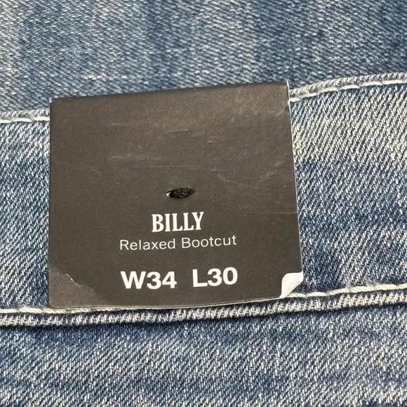 True Religion Billy SN Flap Bootcut Light Autumn Walk Wash Jeans W34 L30 - Picture 6 of 7
